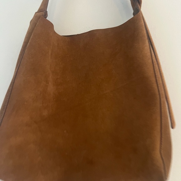 Mango Tan Suede Shoulder Bag - Picture 12 of 16